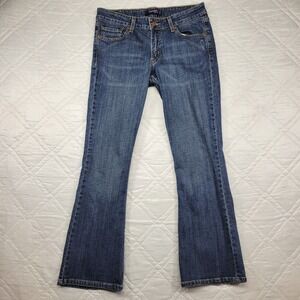 Levis 518 SuperLow bootcut blue jeans size 9 short